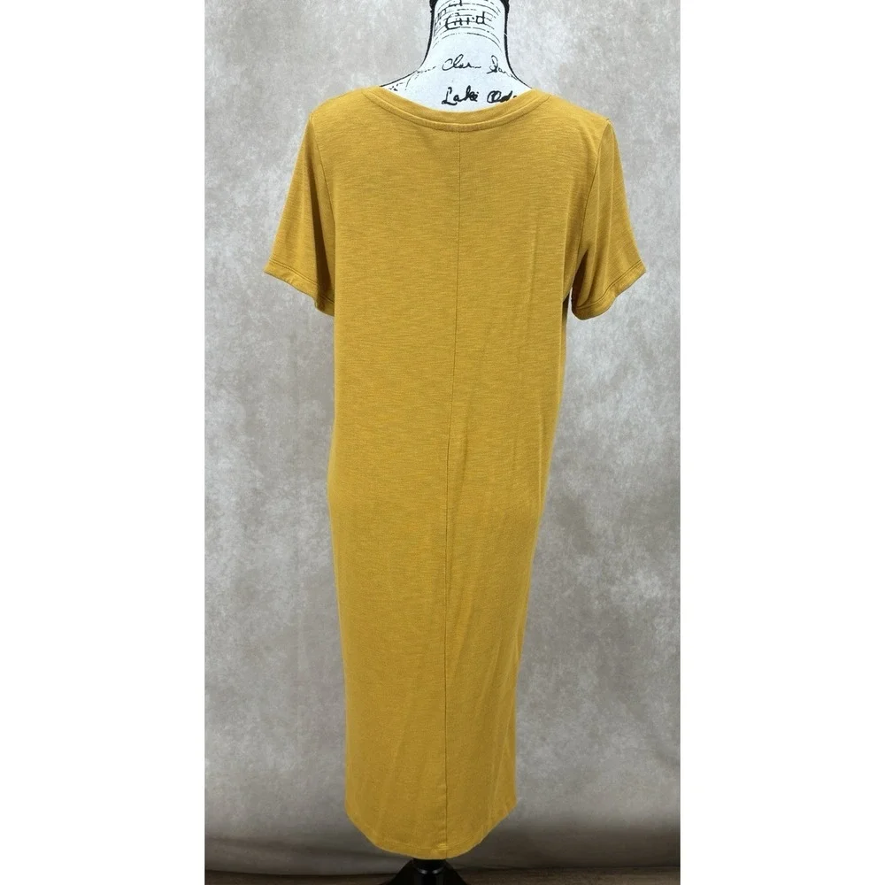 Jessica Simpson Finlee T-Shirt Dress Size Large Lot of 2 Black & Mustard Yellow - Picture 4 of 9